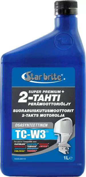 Star brite Super Premium 2-tahti TC-W3 ruiskukoneisiin 1L - Veneen huoltotuotteet - 136-19232 - 0