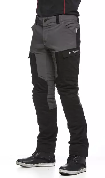 Sweep Chief aramid vahvistettu ajohousu, musta/harmaa - MP Ajohousut - TTCHIF-022 - 1