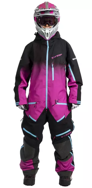 Sweep Tundra vuorellinen naisten kelkkahaalari, pinkki/musta - Kelkkahaalarit - TSTUNLIN-012 - 1