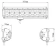 Kinwons Led Kaukovalopaneeli 10-30V 192W Flood - Valaisimet ja työvalot - 109-85192 - 2