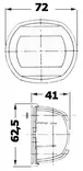 Kulkuvalo Compact SS.12V10W vihreä - Veneen kulkuvalot - M11-406-02 - 2