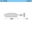 Moto-Master Jarrupalat Yamaha: YZ 80-85 - Crossipyörän jarrupalat - 235-091212 - 1