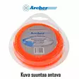 Siima archer: twin stop 3,0 mm 12 metriä, kierretty - Trimmerin osat - 446-TTR30M12 - 1