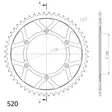 Supersprox Rear Sprocket Steel RFE-245:52 - Moottoripyörän takarattaat - 27-2-245-52 - 2
