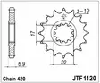 Tec-X Eturatas, 12, Minarelli AM6 - Mopon eturattaat - 27-0085-12 - 1
