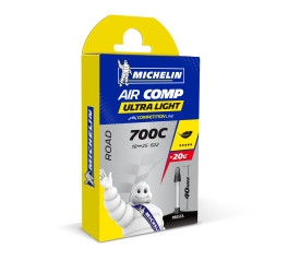 Michelin sisärengas Aircomp Ulight 18/25x622 Presta 40mm - Polkupyörän sisärenkaat - MICH400015916182 - 1