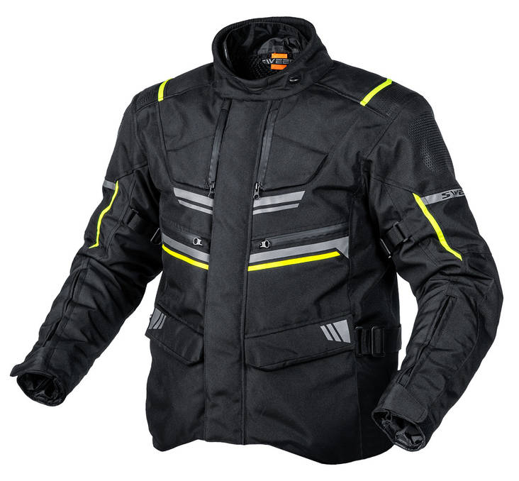 Sweep GPX Pro ajotakki, musta/keltainen - MP Ajotakit - TJGPXP-02 - 2