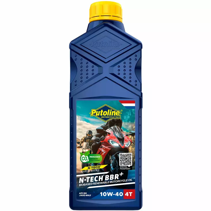 Putoline N-TECH BBR+ 10W-40 Moottoriöljy 1L - 4-T Moottoriöljyt - 554-74552 - 1