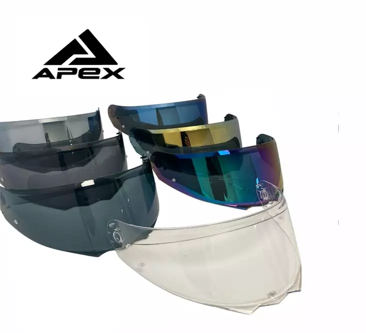 APEX MC500 visiiri vaalea savu – pinlock-valmis - Visiirit - 700-9925010-02 - 1