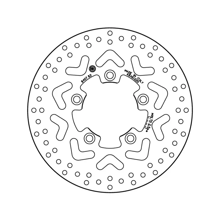 Brembo Jarrulevy Serie Oro - Moottoripyörän jarrulevyt - 232-68B407B2 - 1