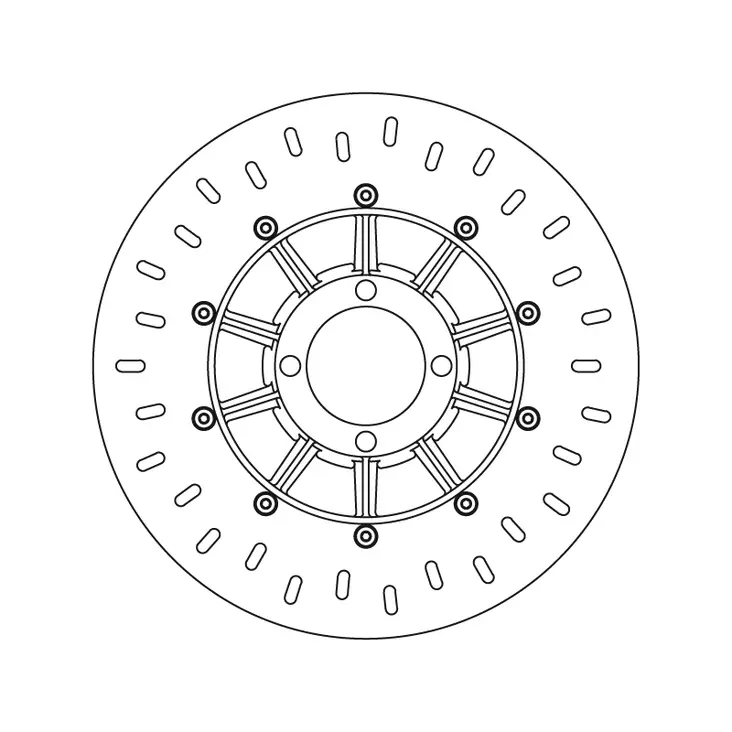 Brembo Jarrulevy Serie Oro - Moottoripyörän jarrulevyt - 232-68B407D2 - 1