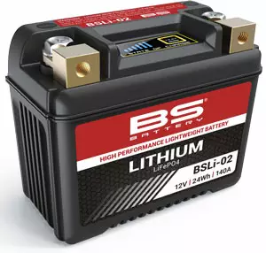 BS Battery BSLI-02 Lithiumakku - BS akut - 140-360102 - 1