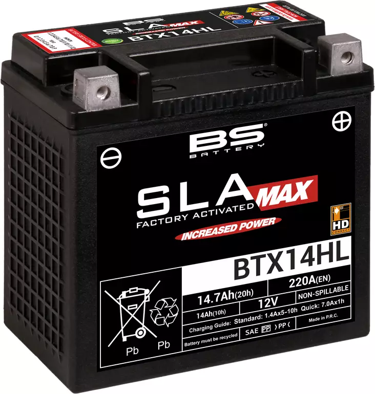 BS Battery BTX14HL (FA) SLA MAX - Sealed & Activated - BS akut - 140-300882 - 1