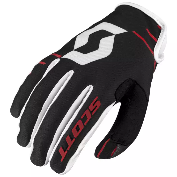 Crossihanskat Scott 350 Dirt, musta/punainen - Crossihanskat - 626-7025-2 - 1