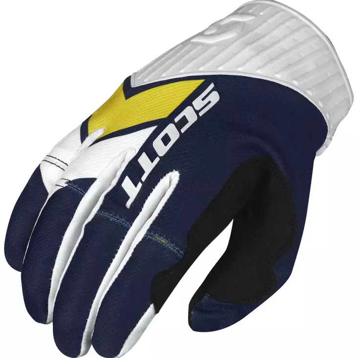 Crossihanskat Scott 450 Podium, sininen/keltainen - Crossihanskat - 626-7029-2 - 1