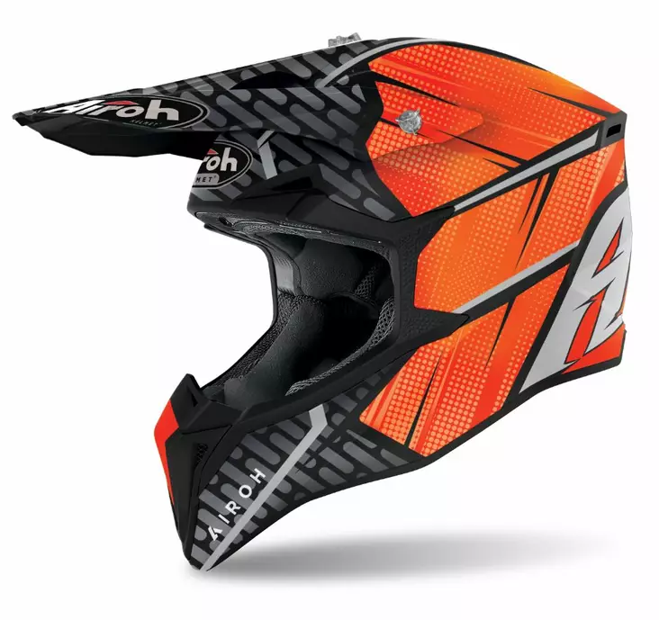 Crossikypärä Airoh Wraap Idol, mattaoranssi - Crossikypärät - 57-2212 - 1