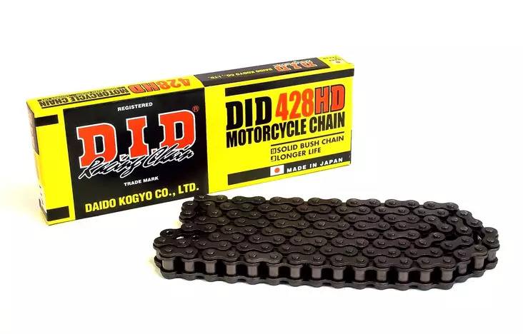 D.I.D 428HD Ketju+jousilukko (RJ) - Moottoripyörän ketjut - 283-428002-142 - 1