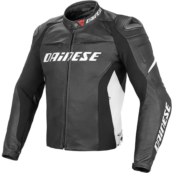 Dainese Racing D1 nahkatakki, musta/valkoinen - MP Nahkatakit - 521-5009-52 - 1
