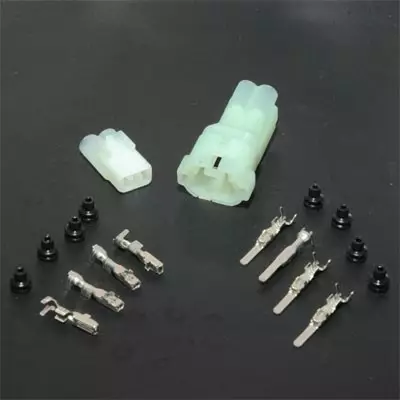 Electrosport 2-napainen sisäp. vesitiivis liitinsarja Kirkas - Muut sähköosat - 110-10-0152 - 1