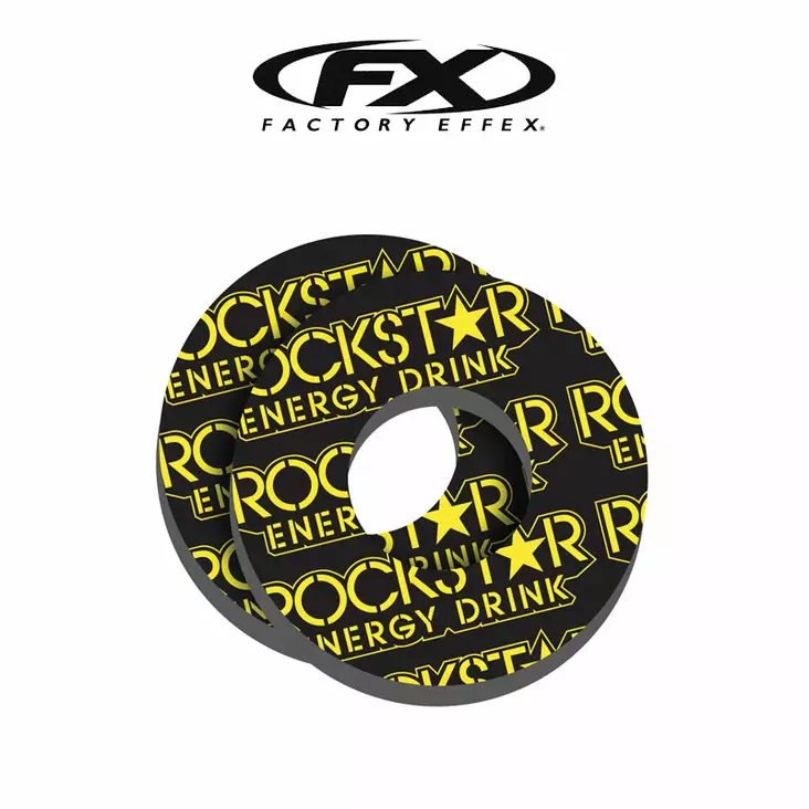 FX Factory Effex kahvadonitsi pari, Rockstar Logo tekstillä - Kahvatupit - 16-67702 - 1