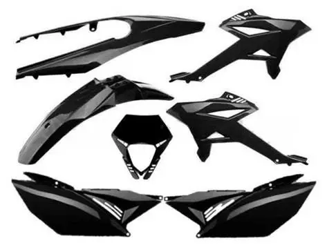 Garage Katesarja, Musta, Beta RR 50 Endu - Mopon muovisarjat ja tarrat - 306-71672 - 1