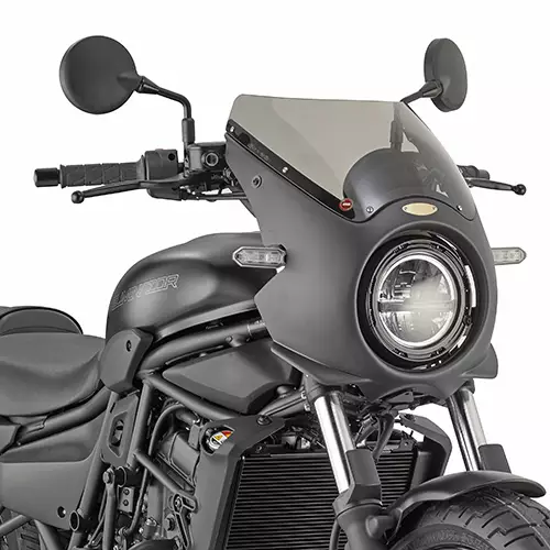 Kawasaki Eliminator 500 -24 tuulisuoja, tumma savu - Moottoripyörän tuulisuojat - 323-A802 - 1