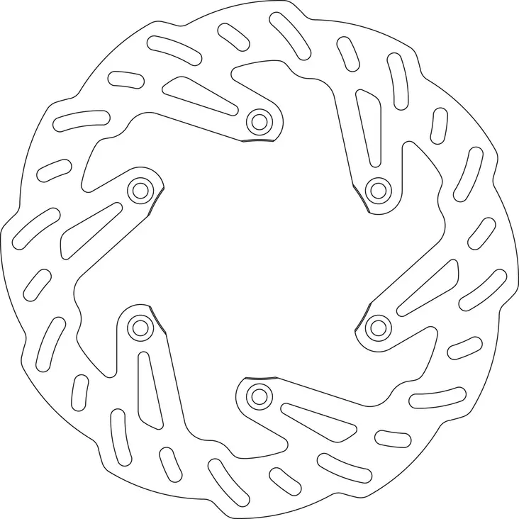 Jarrulevy GOLDFREN taka KX125/250 89-02,KX500 89-,KLX6 - Crossipyörän jarrulevyt - 46-13-4152 - 1