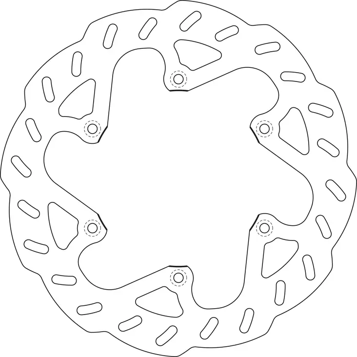 Jarrulevy Goldfren taka RM125/250 99- - Crossipyörän jarrulevyt - 46-13-3252 - 1