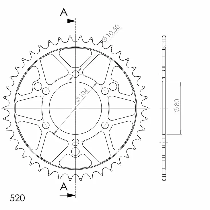 JT takaratas 1478.42 - Moottoripyörän takarattaat - 27-2-1478-42 - 1