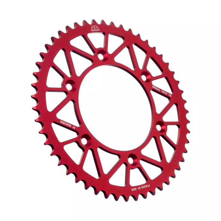 JT Takaratas Alumiini 7075 T6 Punainen JTA210.51RED - Crossipyörän takarattaat - 274-A210-51-2 - 1