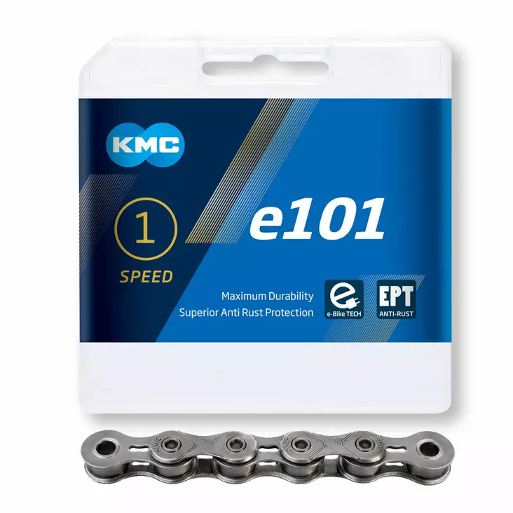 Ketju 1-v KMC e101 EPT, 1/2 x 1/8", E-bike 112L - Sähköpyörän ketjut - BE101EP12 - 2