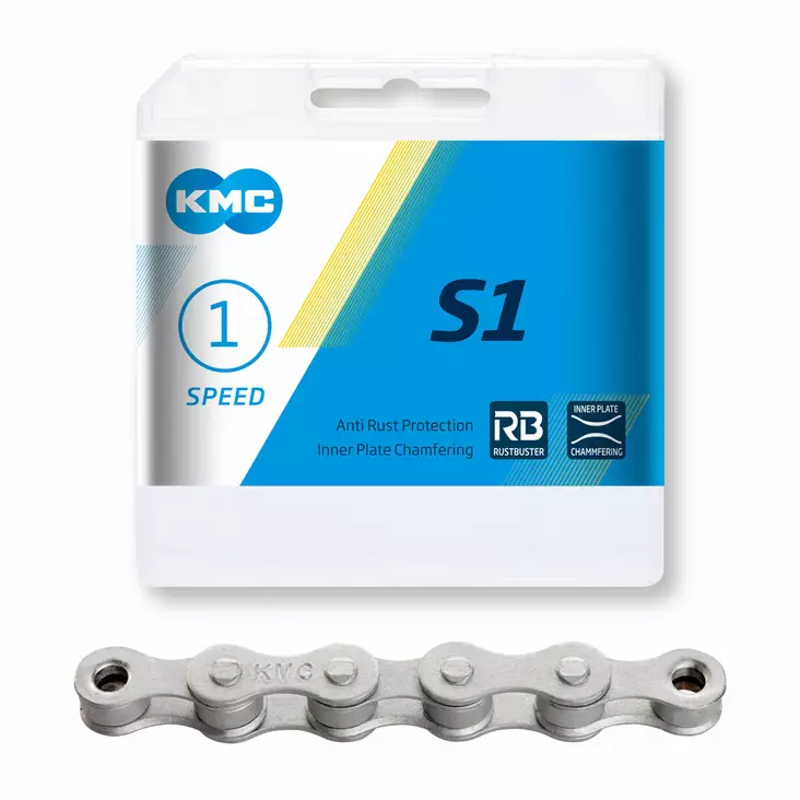 Ketju 1-v KMC S1 RB, 1/2 x 1/8", 112L - Vakio ketjut - BS1WRB112 - 1