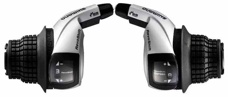 Kiertovaihdekahva PARI, Shimano SL-RS45, 3v vasen ja 8v oikea - 3-vaihdetta - 61372 - 1