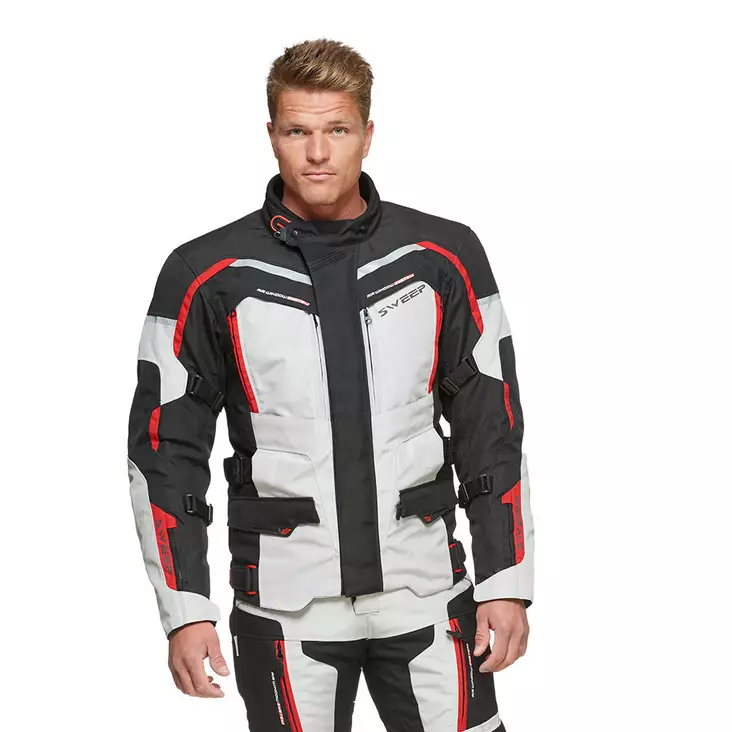 Miesten ajotakki Sweep GT Touring 2, musta/harmaa/punainen - MP Ajotakit - 532-1900-2 - 1