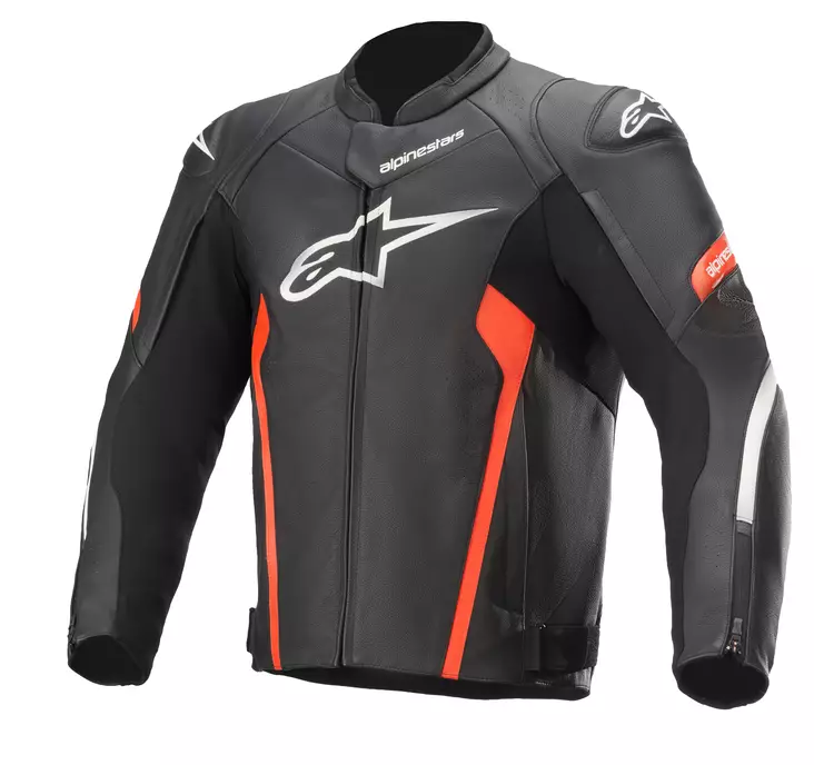 MP nahkatakki Alpinestars Faster v2, musta/punainen - MP Nahkatakit - D351622 - 1