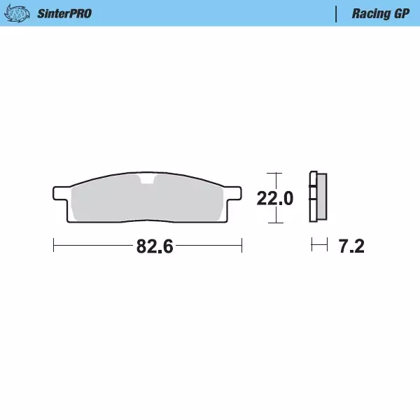 Moto-Master Jarrupalat Yamaha: YZ 80-85 - Crossipyörän jarrupalat - 235-091212 - 1