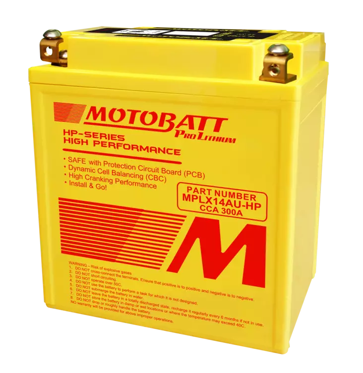 Motobatt lithium akku MPLX14AU-HP - Motorbattin akut - 14-517-2 - 1
