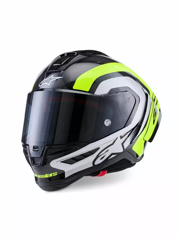MP-kypärä Alpinestars Supertech S-R10 Arius, musta/silver/keltainen - Umpikypärät - D527482 - 1