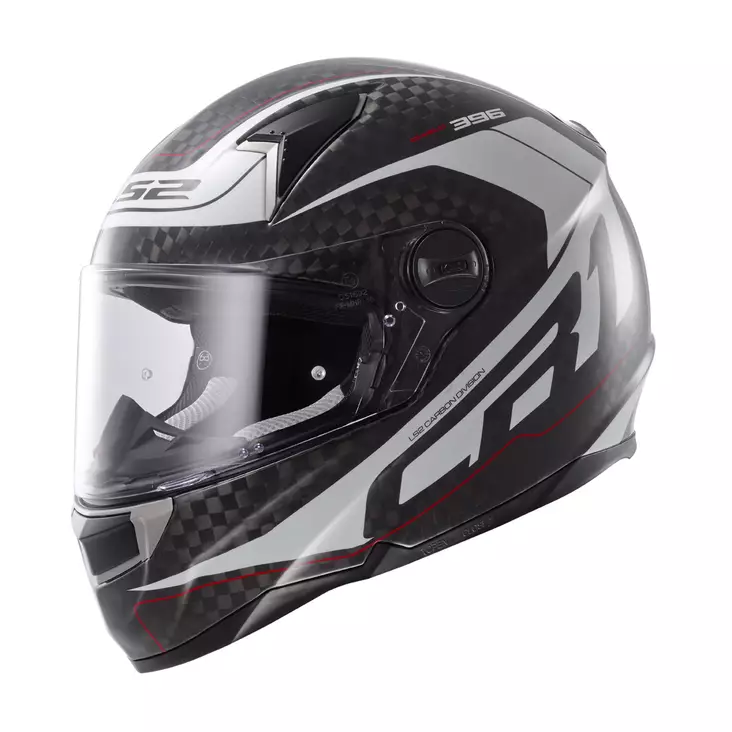 MP-Kypärä LS2 FF396 CR1 Diablo, valkoinen/carbon - Umpikypärät - 636-5003-2 - 1