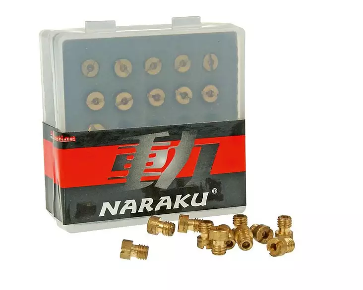 Naraku Suutinlajitelma, 5mm, #80 - #100 (11 kpl), Yhteensopiva: Dellorto - Mopon suuttimet - 302-0312 - 1