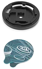 NUVIZ Controller Mount Plate - Kypäräpuhelimet - 295-1012 - 1