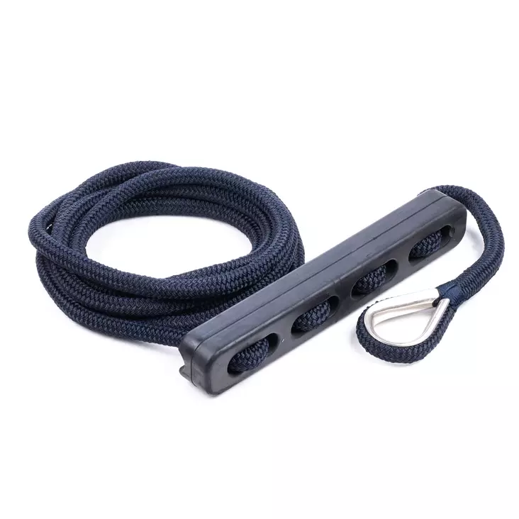 Qvarken Kiinnitysköysi Dockline joustimella 16mm 4m navy sin - Veneen kiinnitysköydet - 102-03-0142 - 1