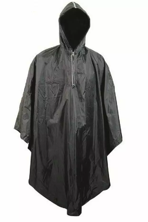 Sadeponcho CAVO, musta, yksi koko - Polkupyöräily ajotekstiilit - 63-502 - 1