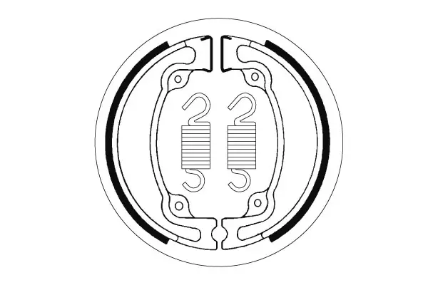 SBS Jarrukengät 2042 - Moottoripyörän jarrukengät - 23-2042 - 1