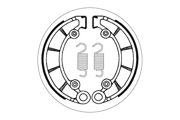 SBS Jarrukengät 2072 - Moottoripyörän jarrukengät - 23-2072 - 1