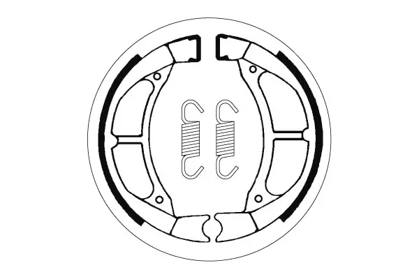 SBS Jarrukengät 2182 - Moottoripyörän jarrukengät - 23-2182 - 1