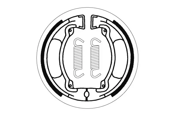 SBS Jarrukengät Yamaha 2032 - Moottoripyörän jarrukengät - 23-2032 - 1