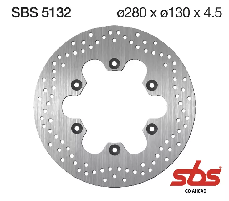 Sbs Jarrulevy Standard - Moottoripyörän jarrulevyt - 230-5132 - 1