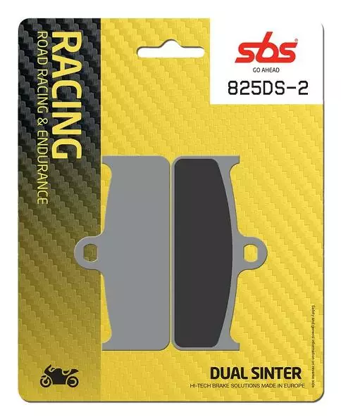 SBS Jarrupalat Dual Sinter 2 825DS-2 - Moottoripyörän jarrupalat - 23-825DS-2 - 1