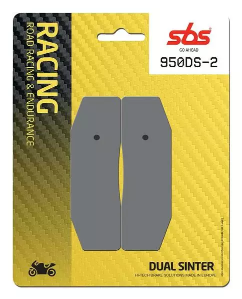 SBS Jarrupalat Dual Sinter 2 950DS-2 - Moottoripyörän jarrupalat - 23-950DS-2 - 1